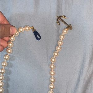 Kiel James Patrick anchor pearl necklace